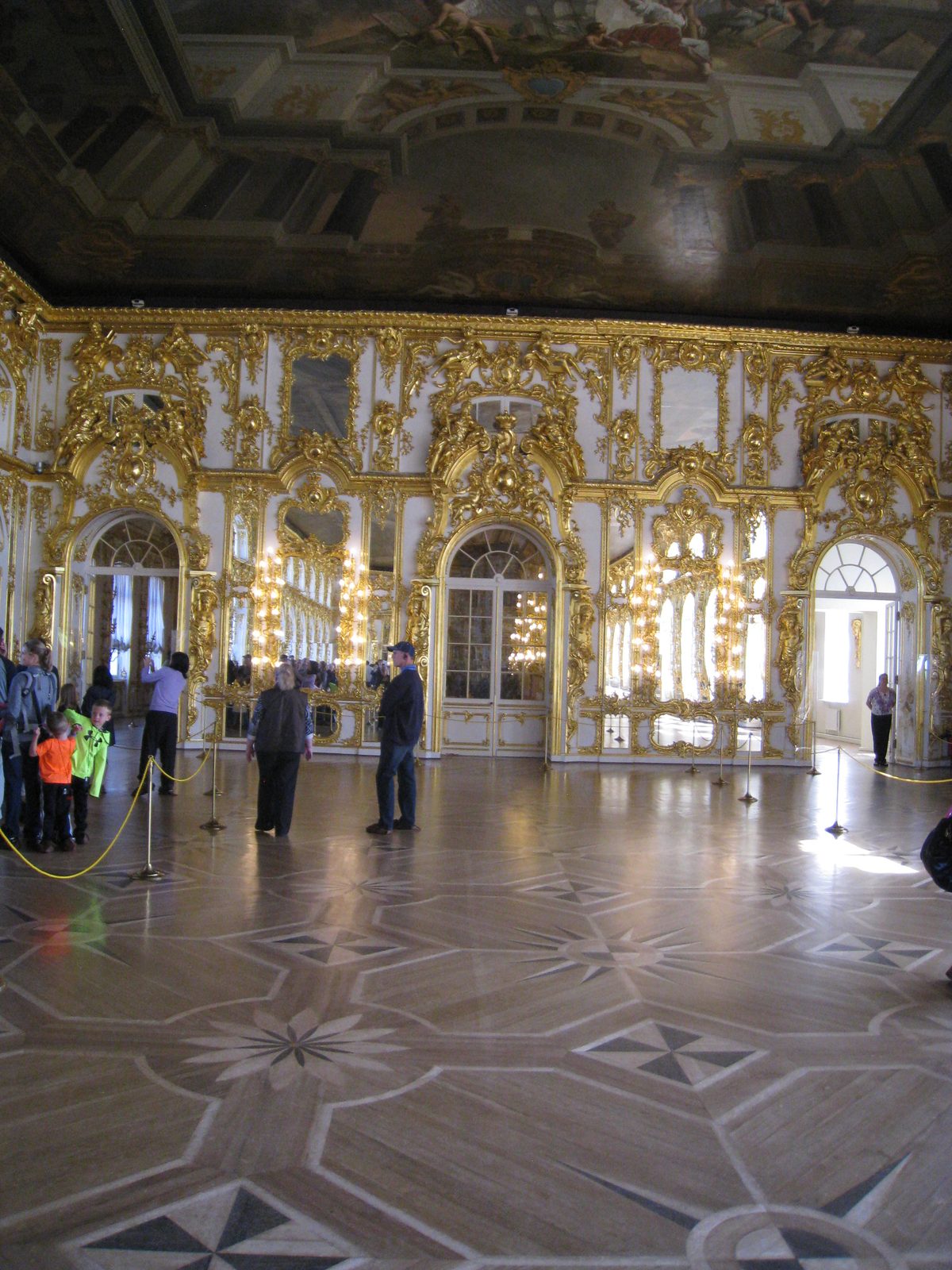 The Great Hall's gold on gold walls