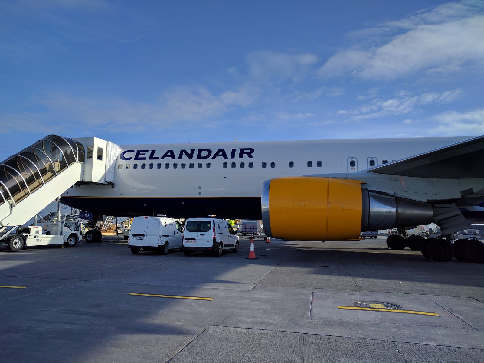 Our Icelandair jet at Keflavik