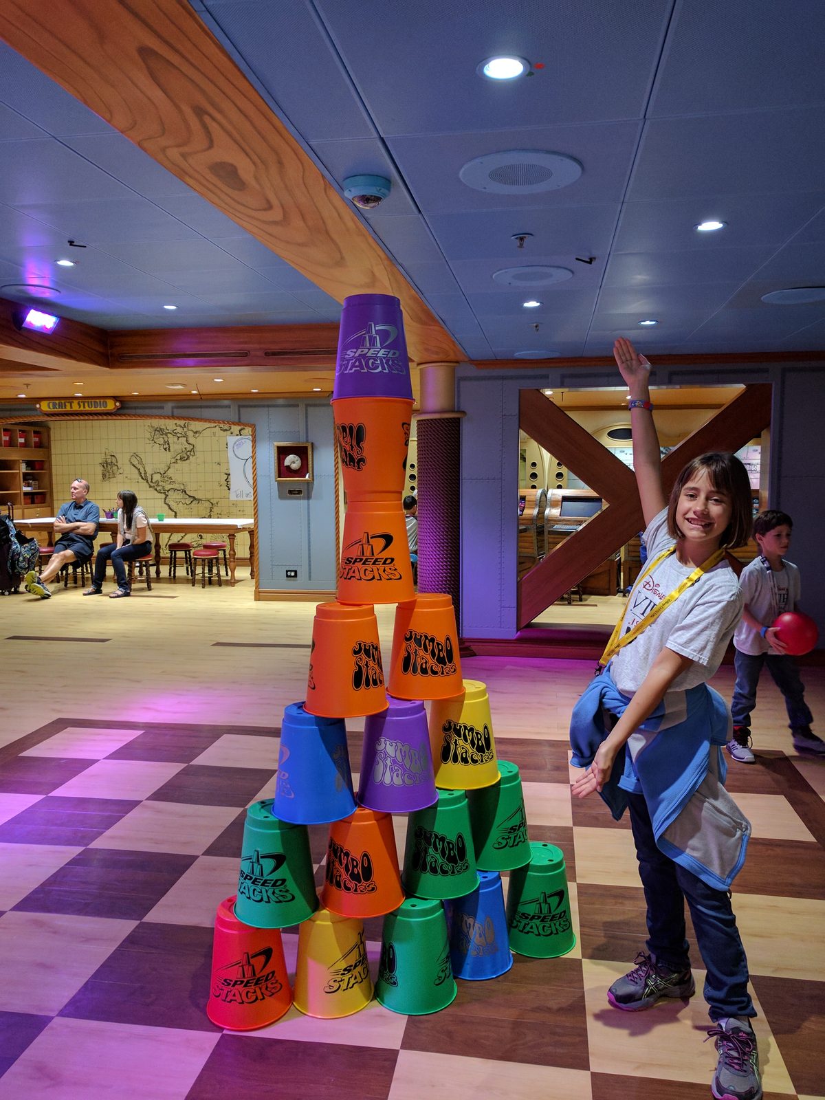 Lisa in the kids club on the Magic