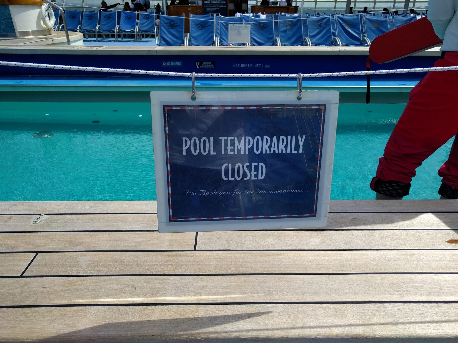 Goofy Pool closed for cleanup before we left Copenhagen