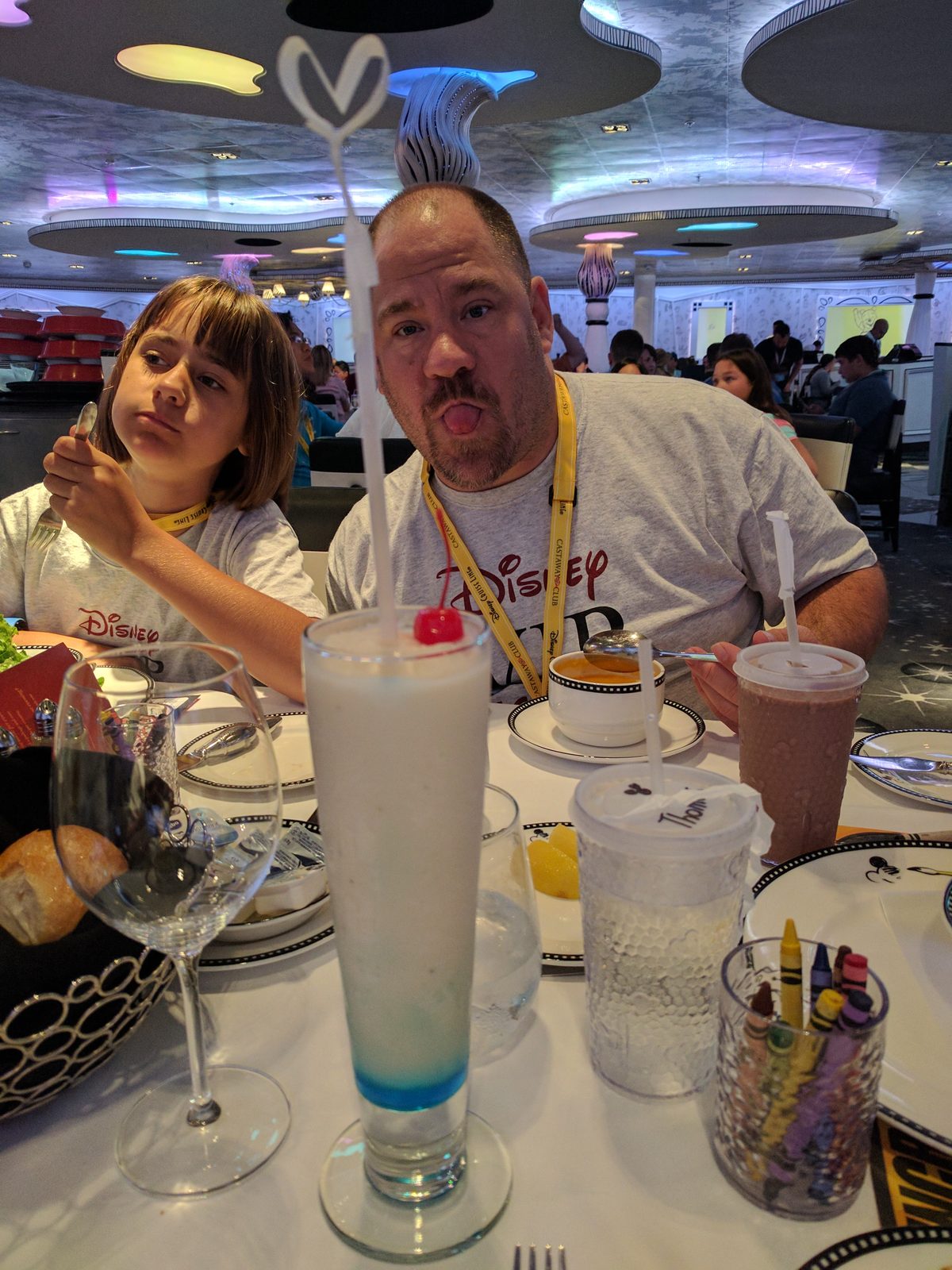 Lisa and Michael at dinner on the Magic