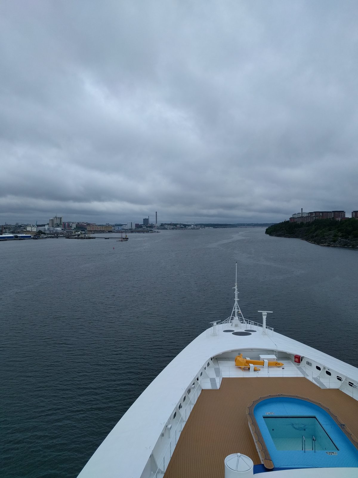 Approaching Stockholm through the islands