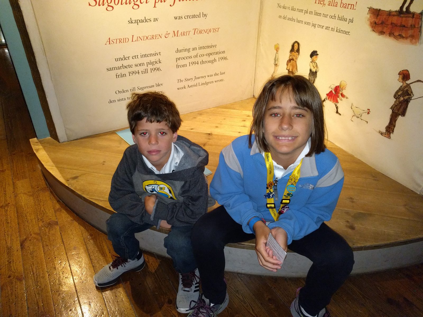 Thomas and Lisa at Junibacken