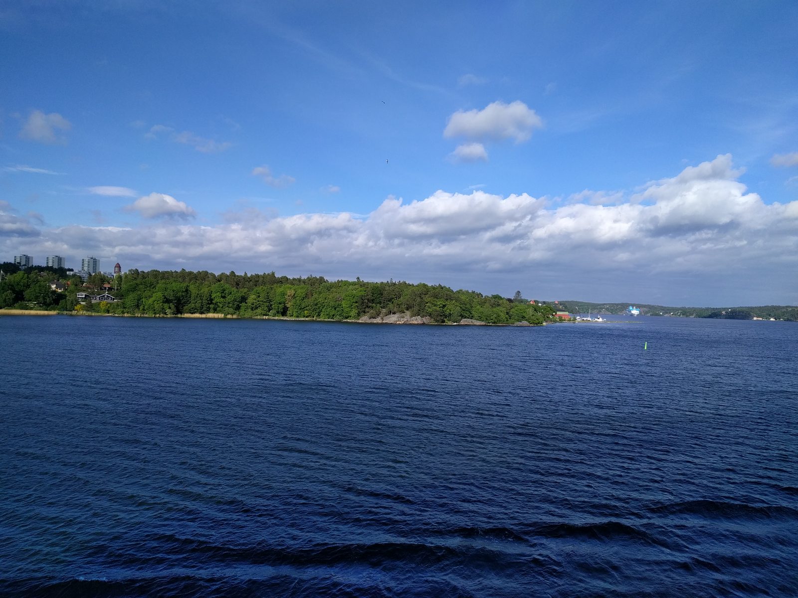 Leaving Stockholm as the sun came out