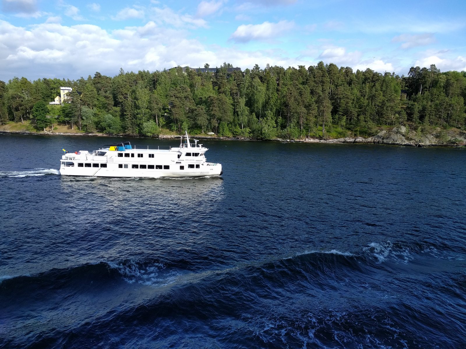 A ferry in the Stockholm archipelago