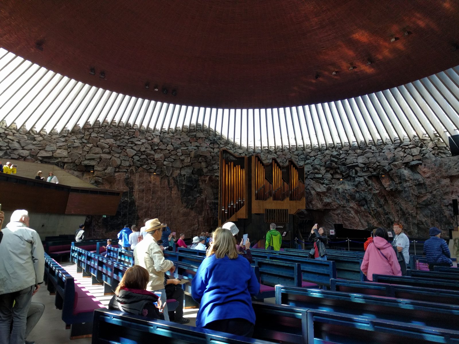 Inside the Rock Church, Helsinki