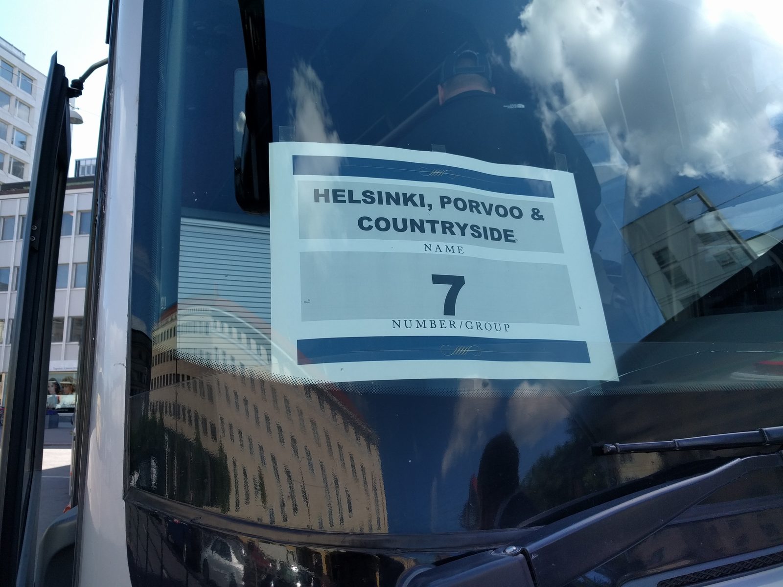 Helsinki, Porvoo and Countryside tour sign
