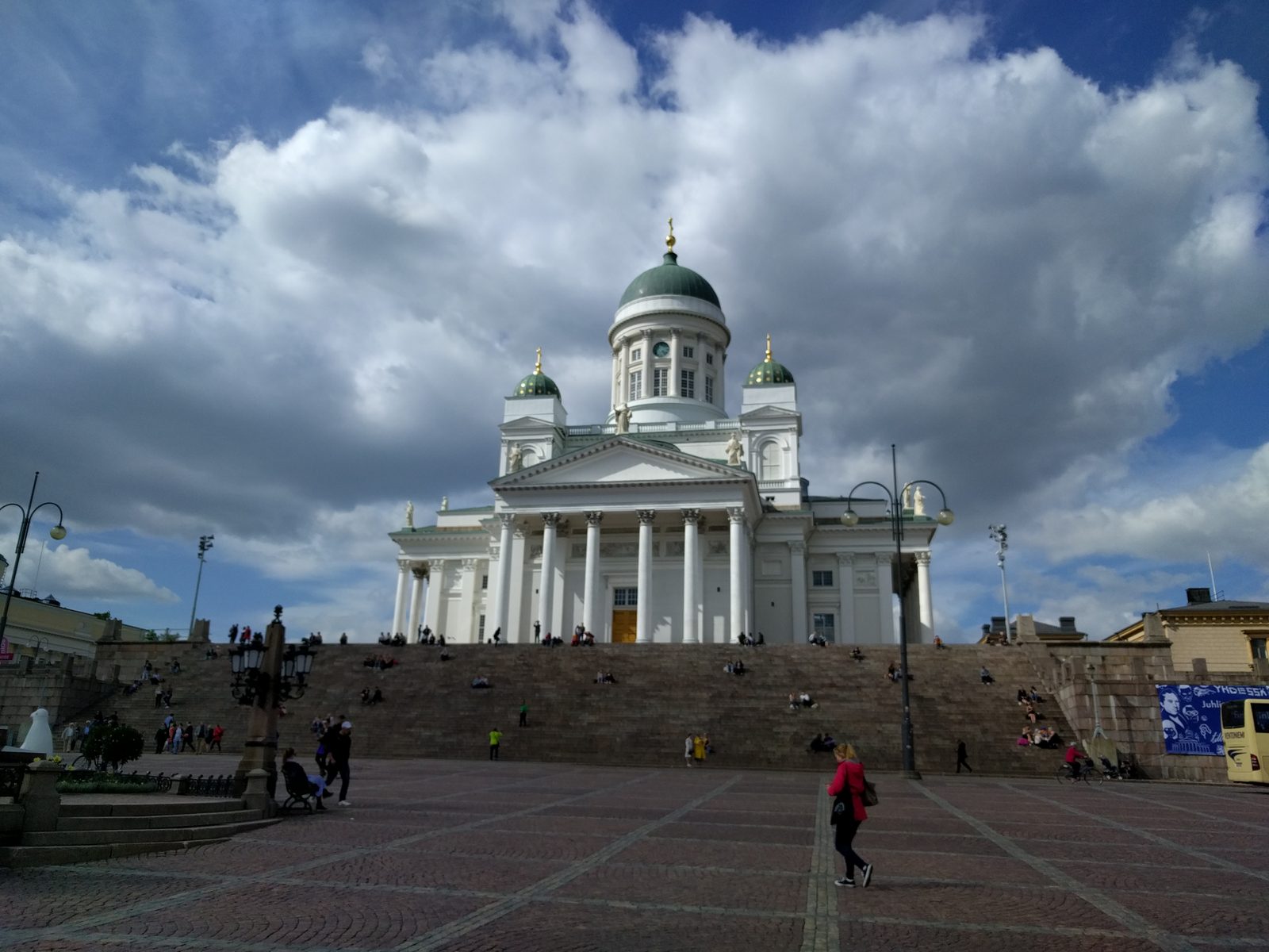 Helsinki Cathedral above Senate Square