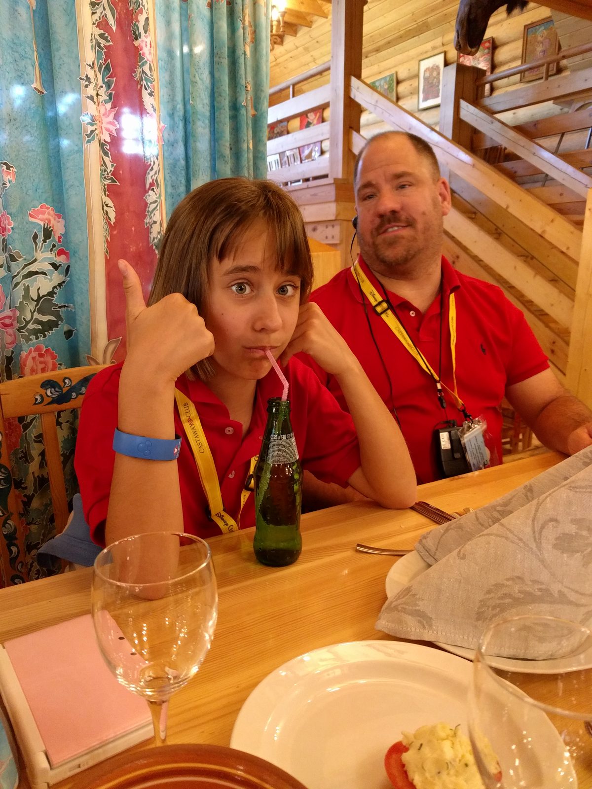 Lisa and me at lunch in Pavlovsk
