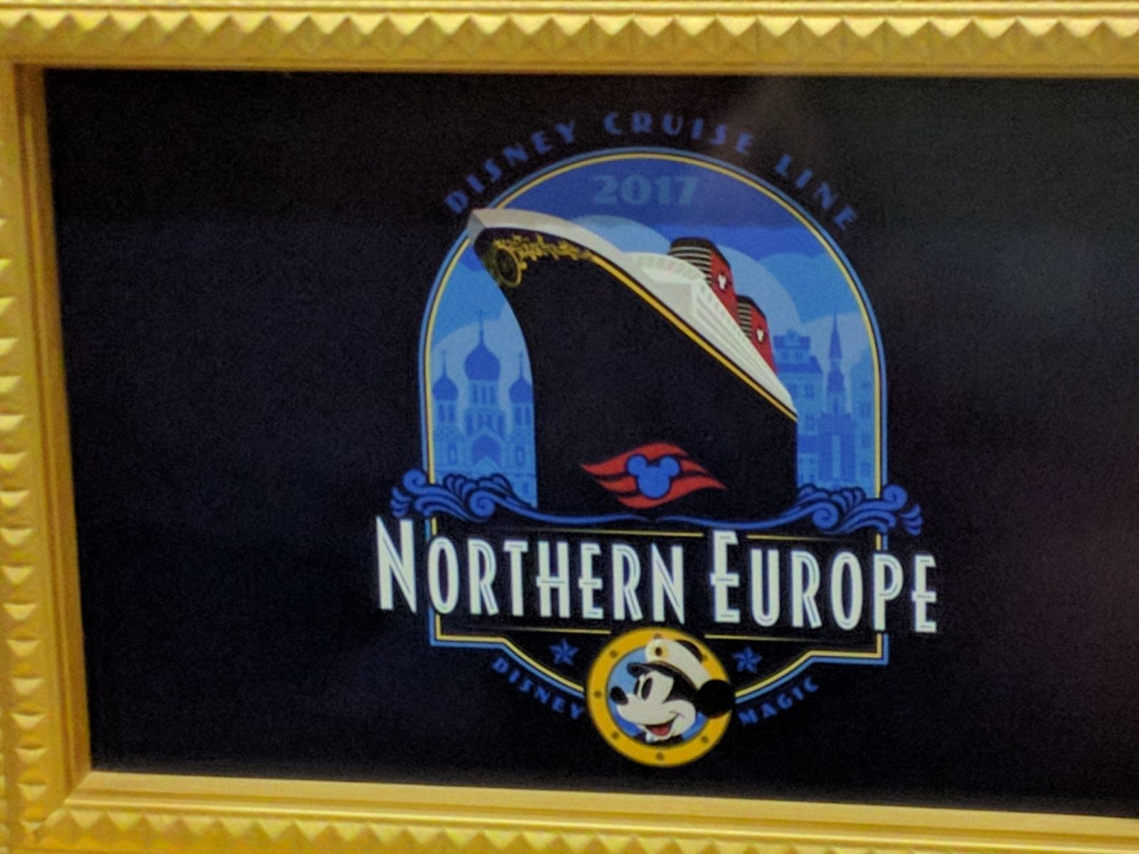 The Northern Europe cruise logo on the Magic