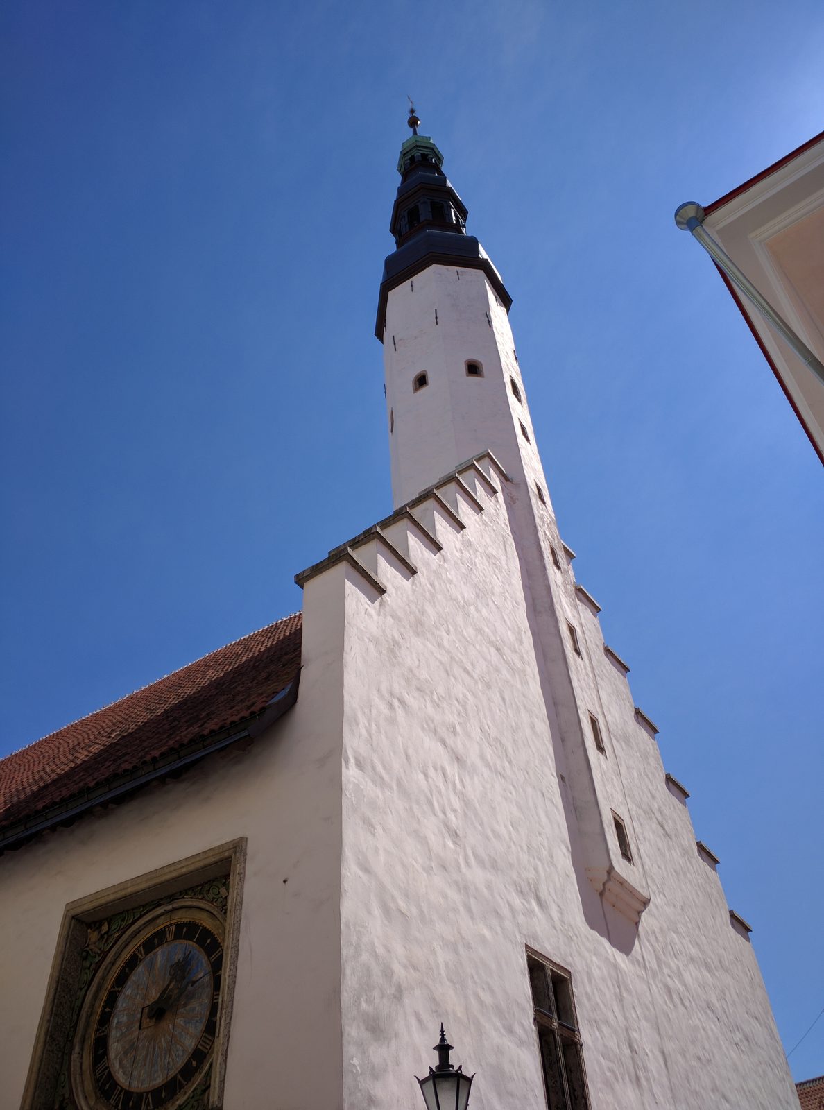 A church tower in Tallinn Old Town