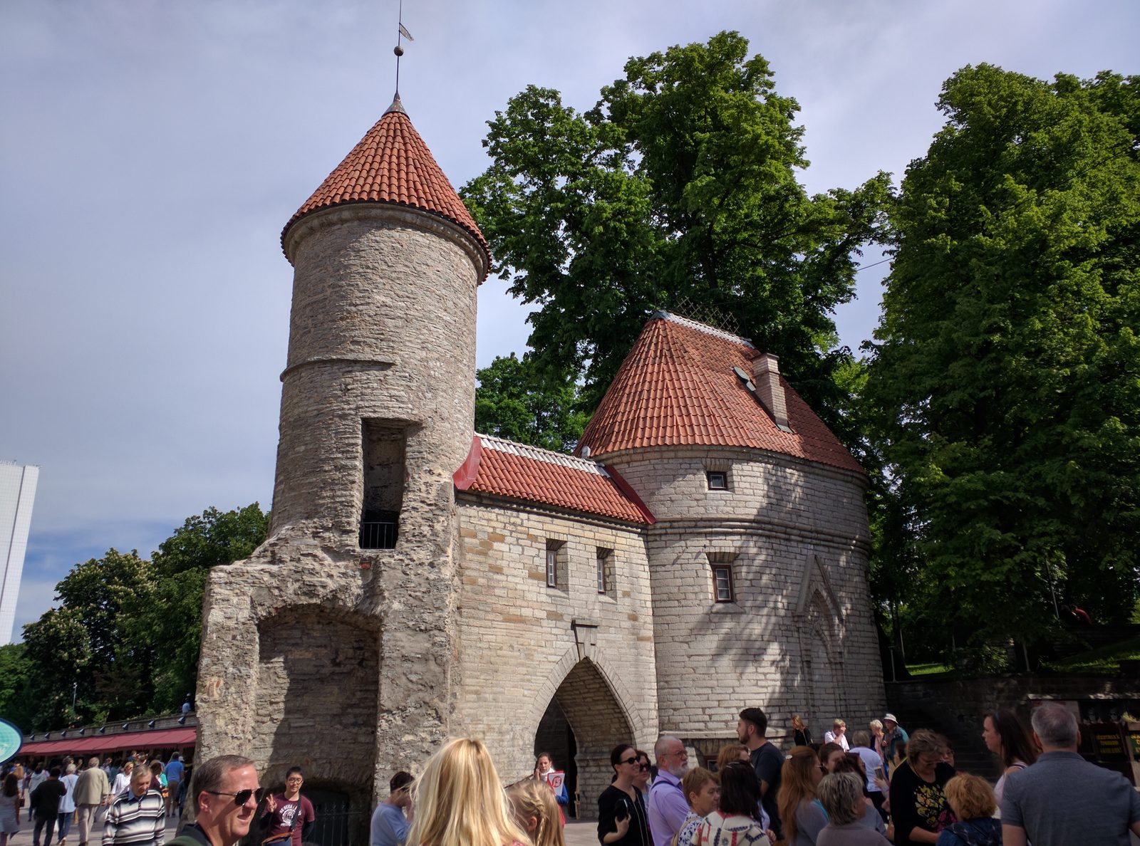 The twin towers of the old Viru Gate