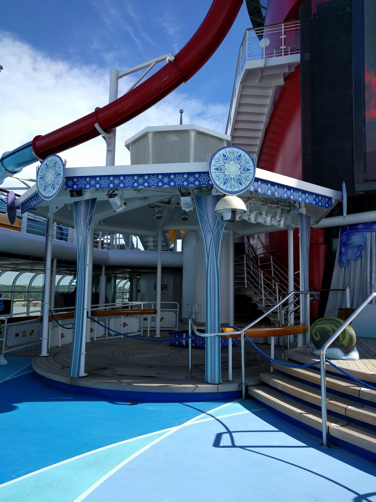 The Freezing the Night Away stage by Goofy's Pool