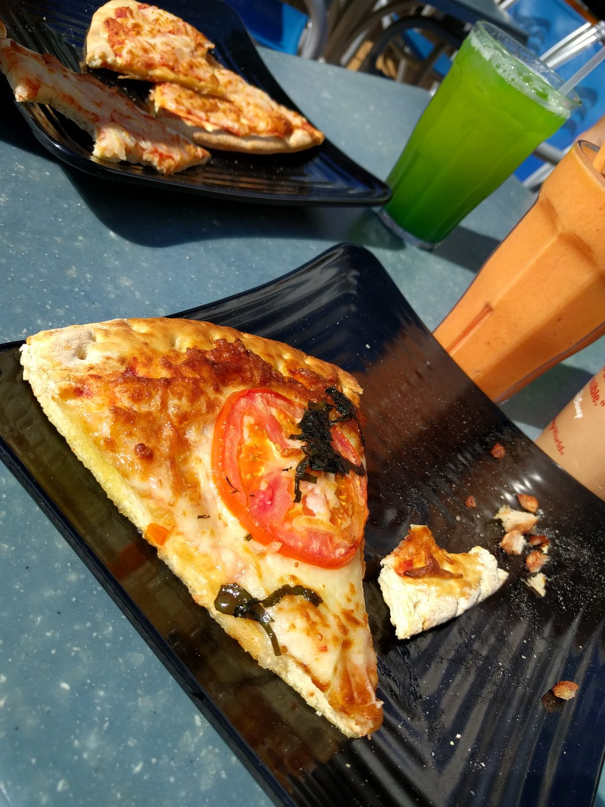 Pizza from Pinocchio's Pizzeria on Deck 9 after Tallinn