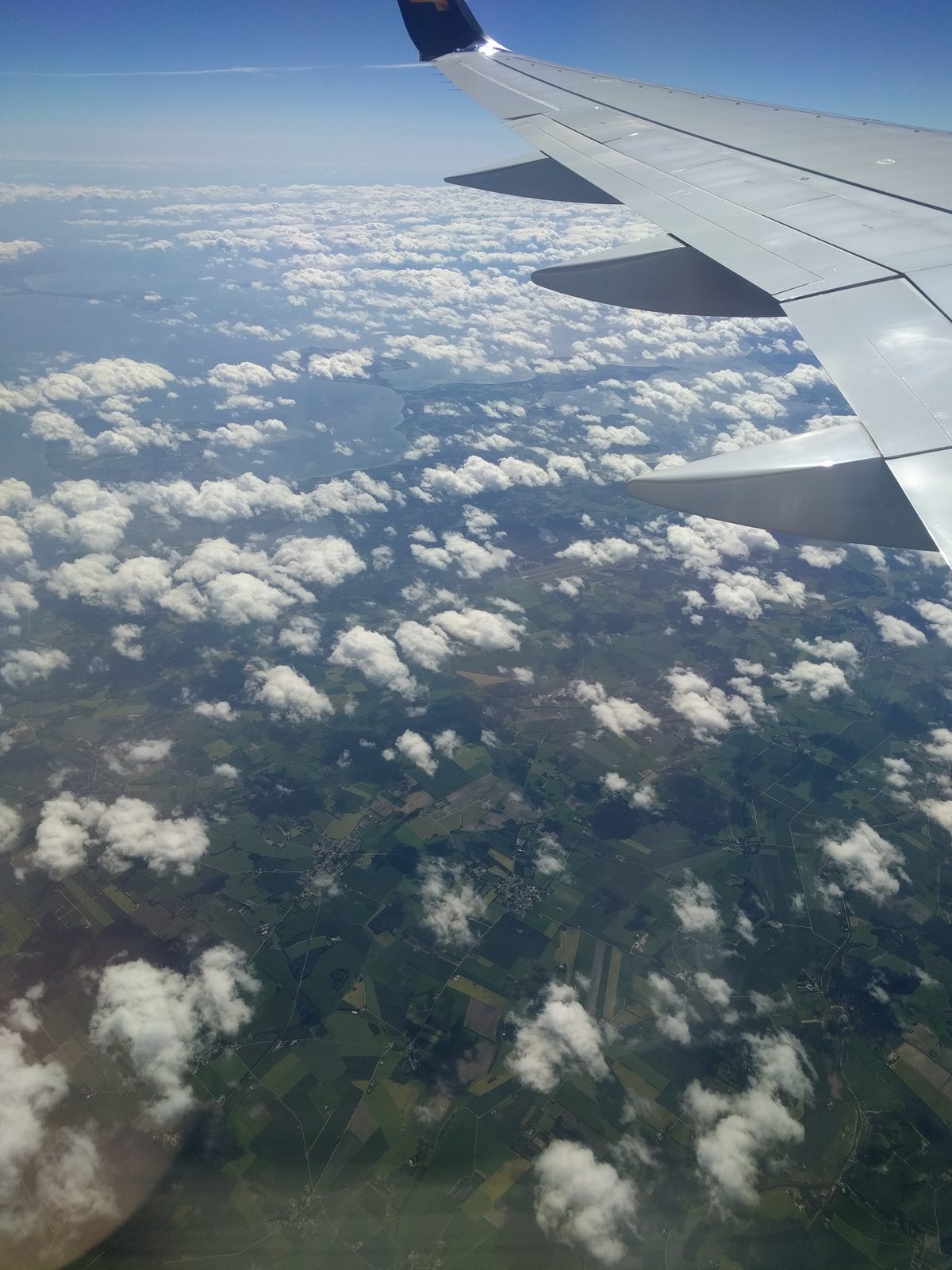 First glimpse of Iceland from the plane