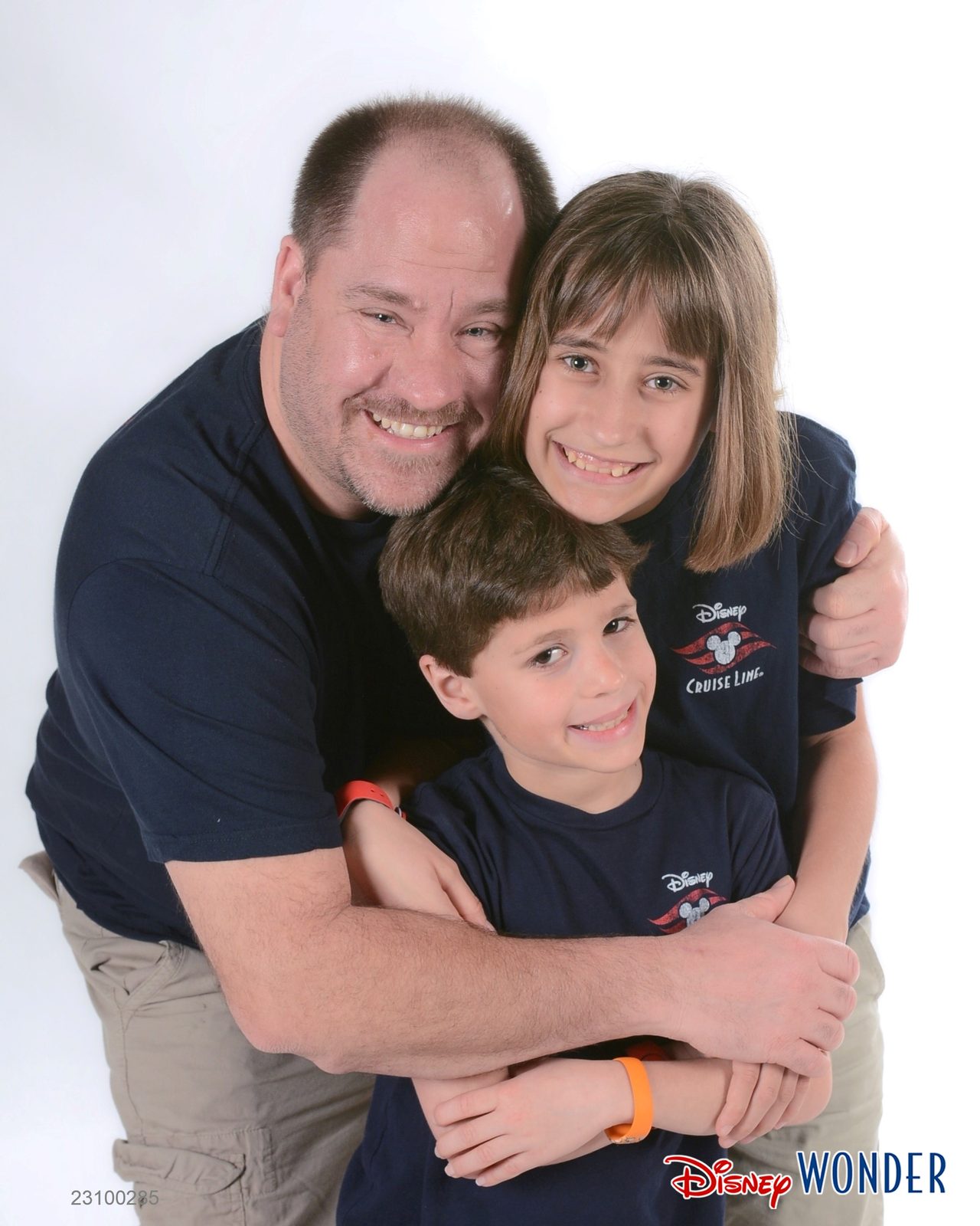 Michael, Thomas and Lisa in a Wonder portrait