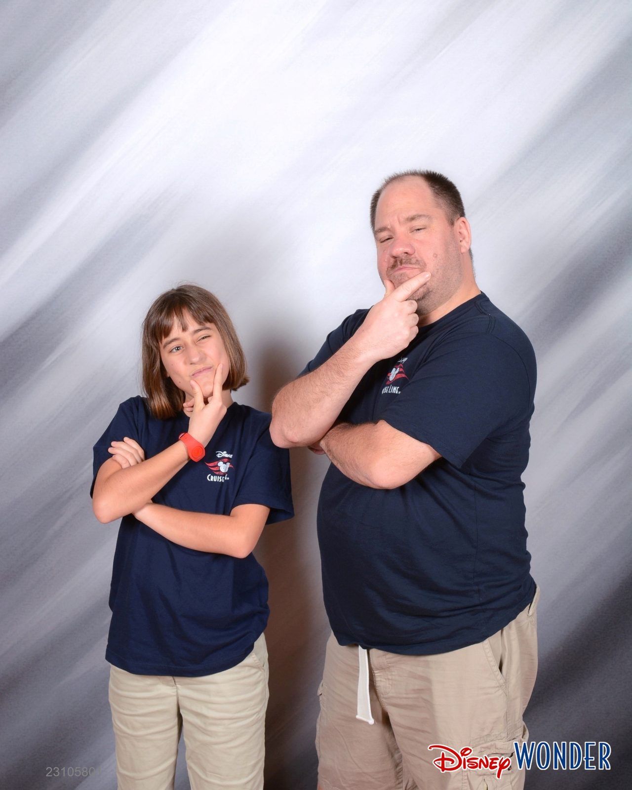 Lisa and Michael striking a thinking pose on the Wonder