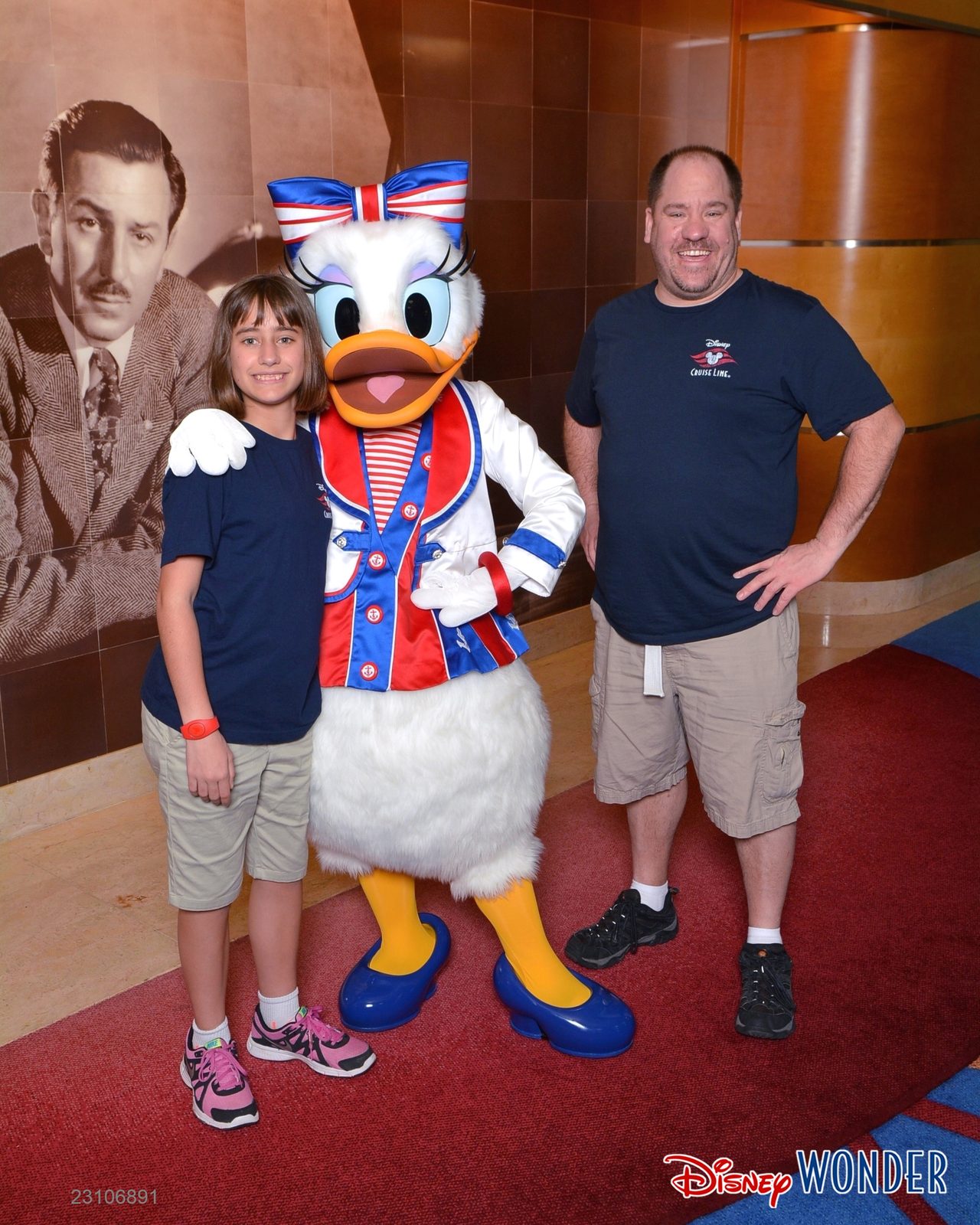 Lisa and Michael with Daisy in her sailor outfit