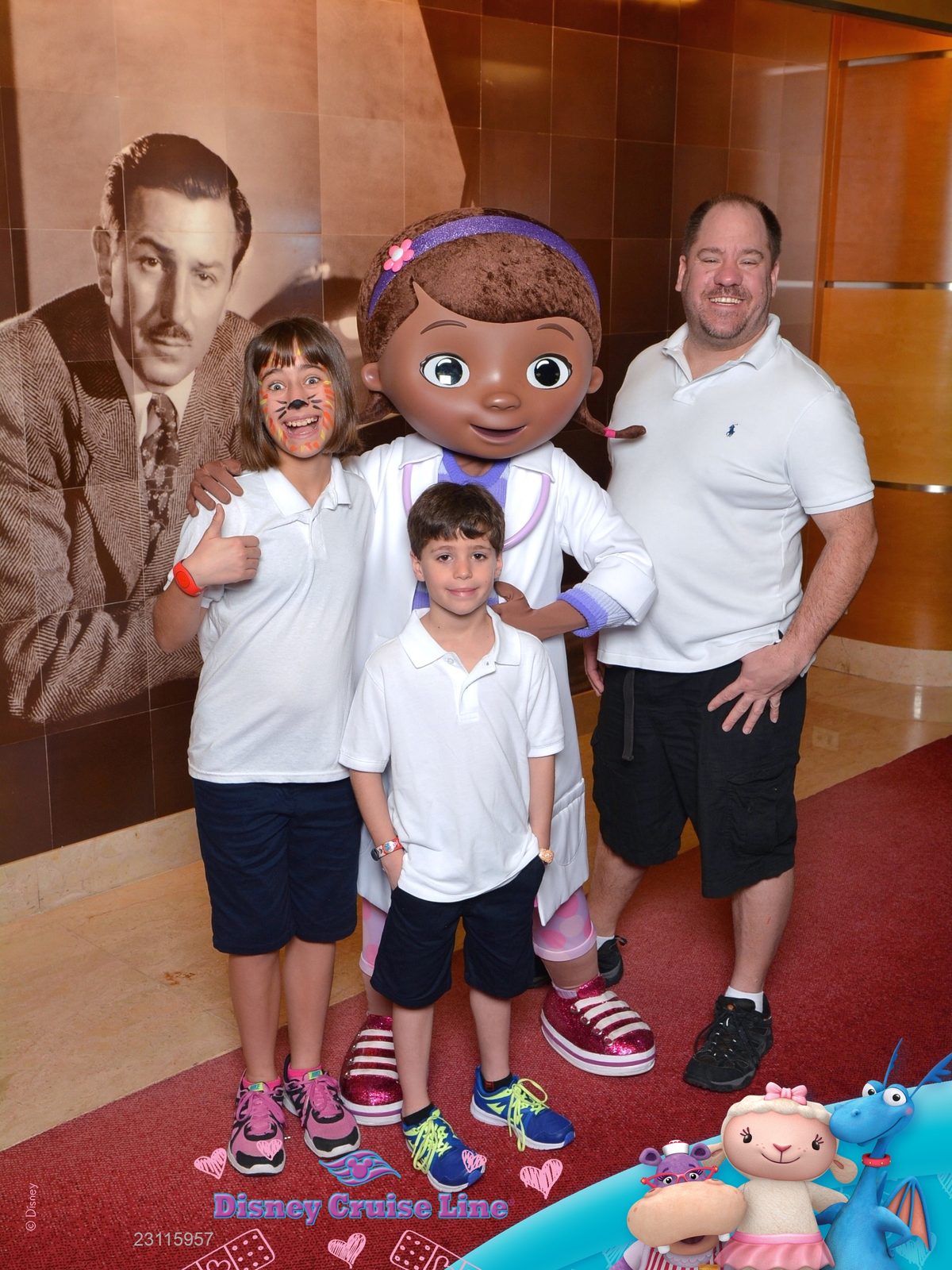 Lisa, Thomas, Doc McStuffins and Michael on the Wonder