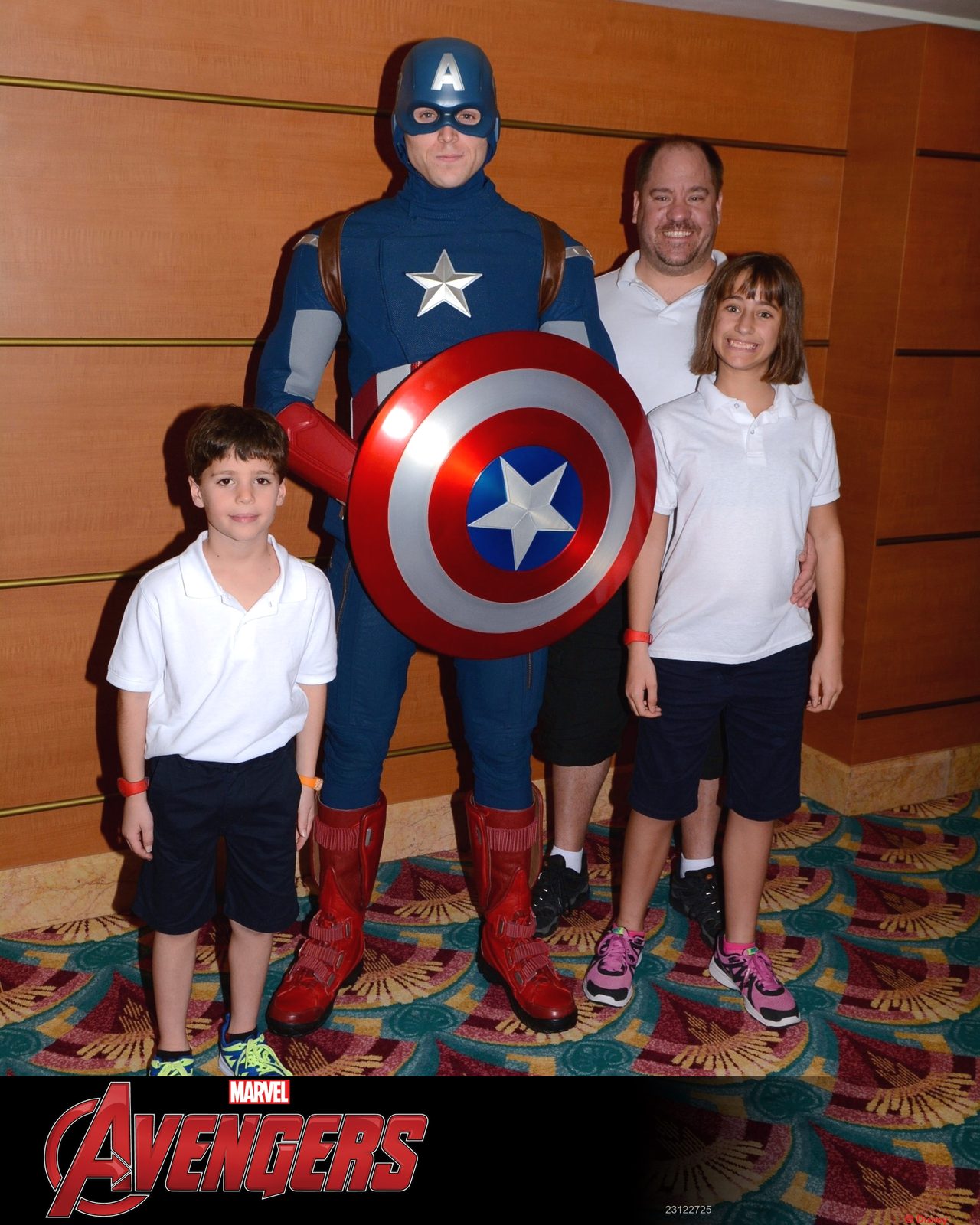 Thomas, Captain America, Michael and Lisa, again