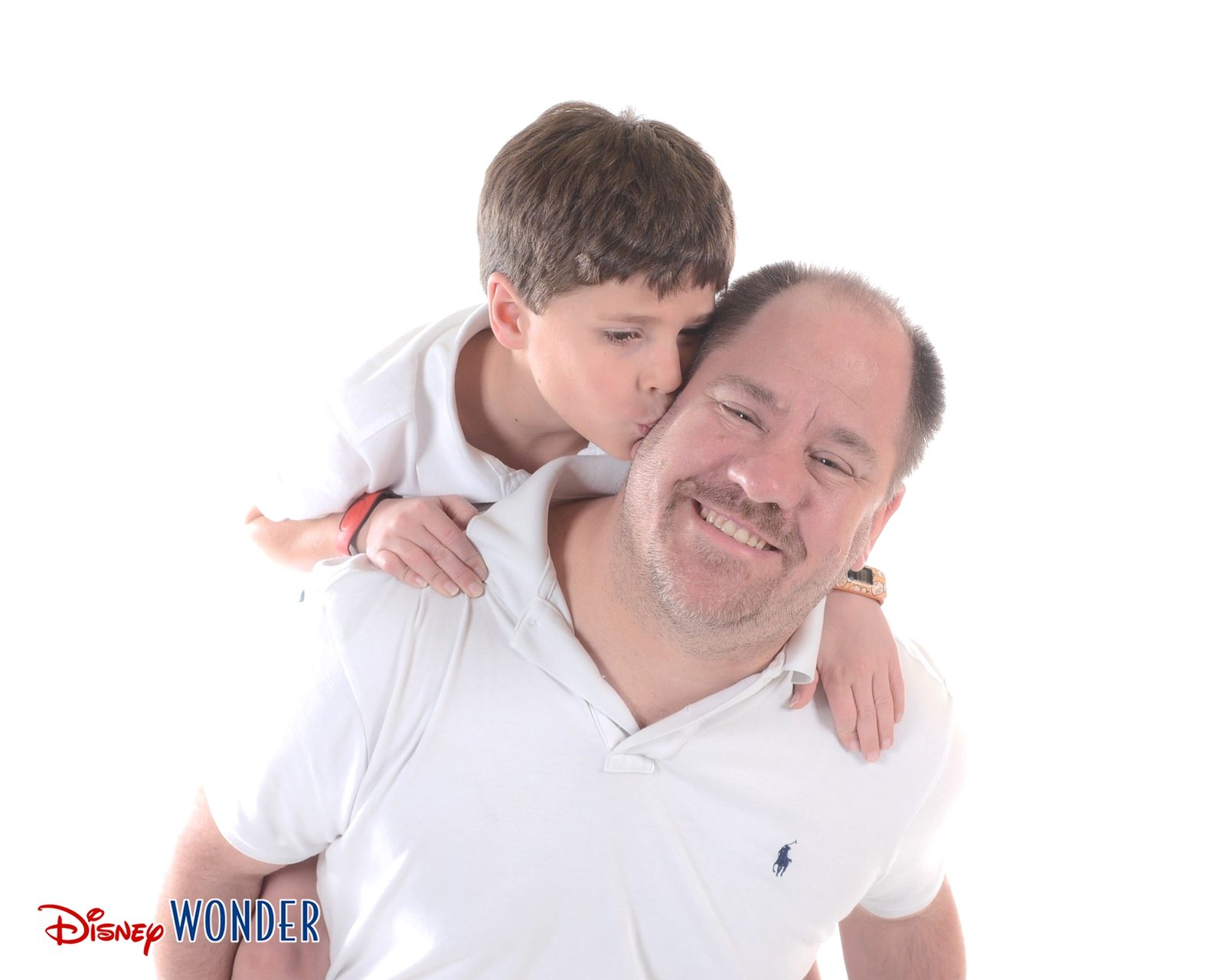 A kiss on Michael's cheek for the Wonder photographer