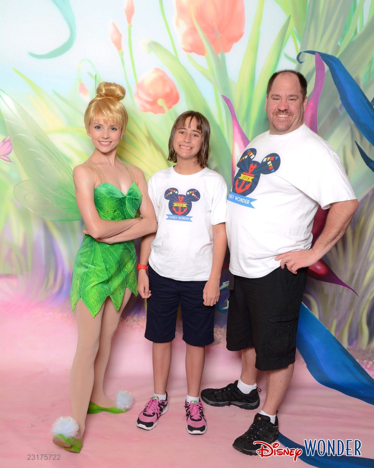 Tinker Bell, Lisa and Michael on the Wonder