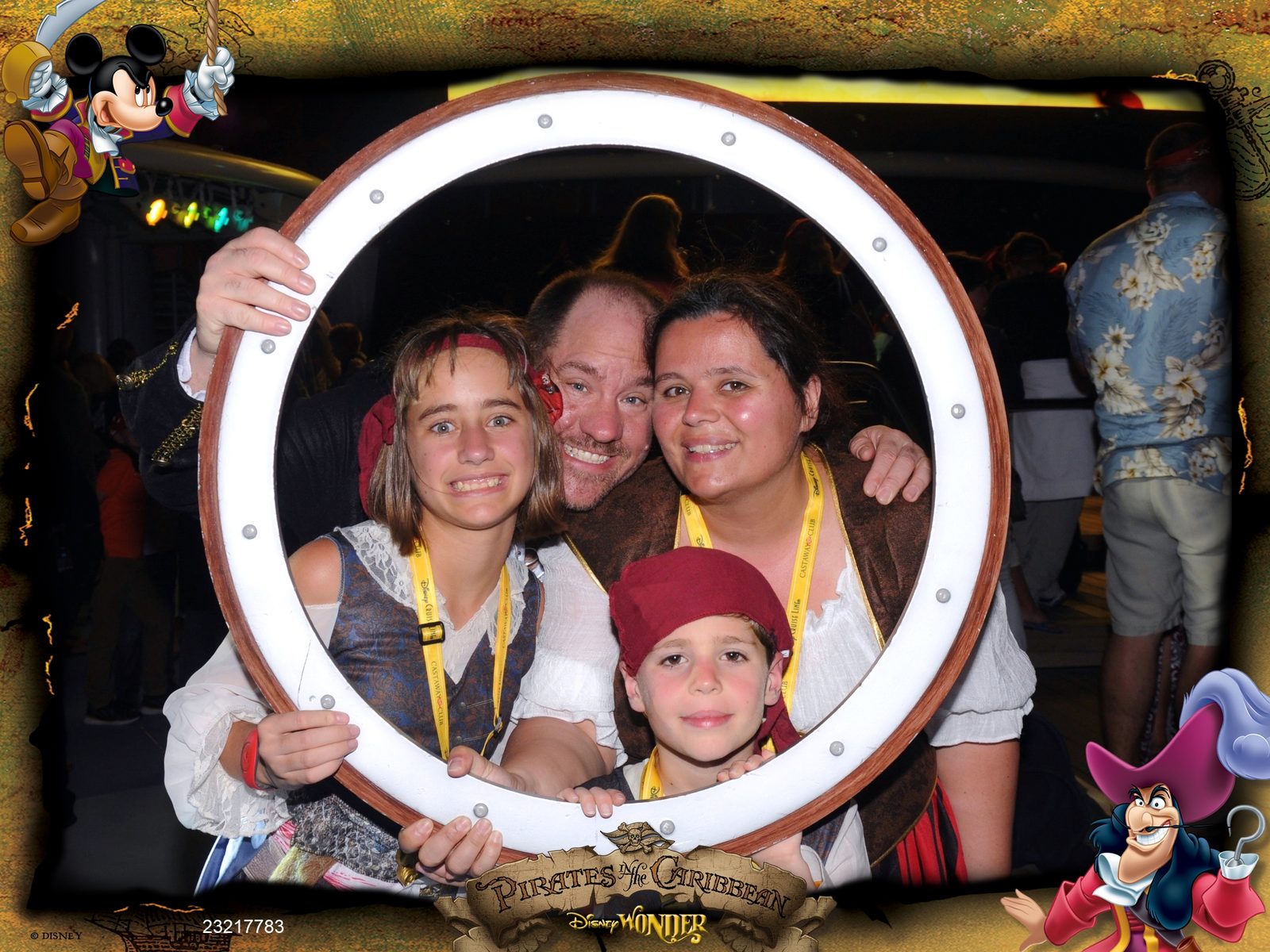 The family at pirate night