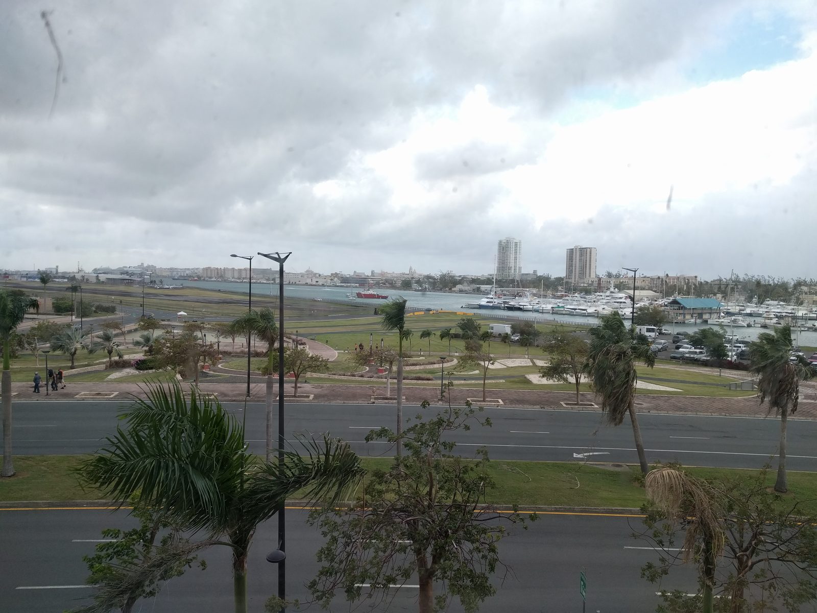 From our San Juan hotel window toward the harbor