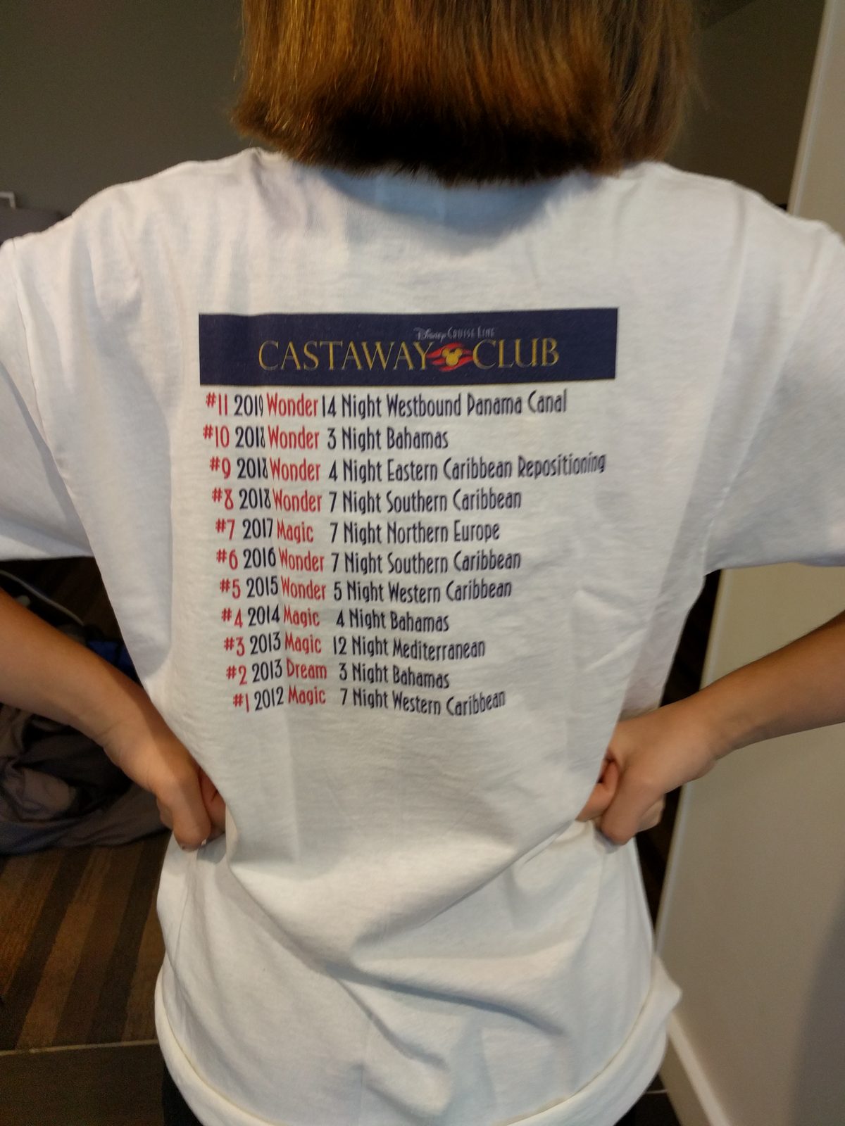 Back of our Back 2 Back 2 Back embarkation shirt
