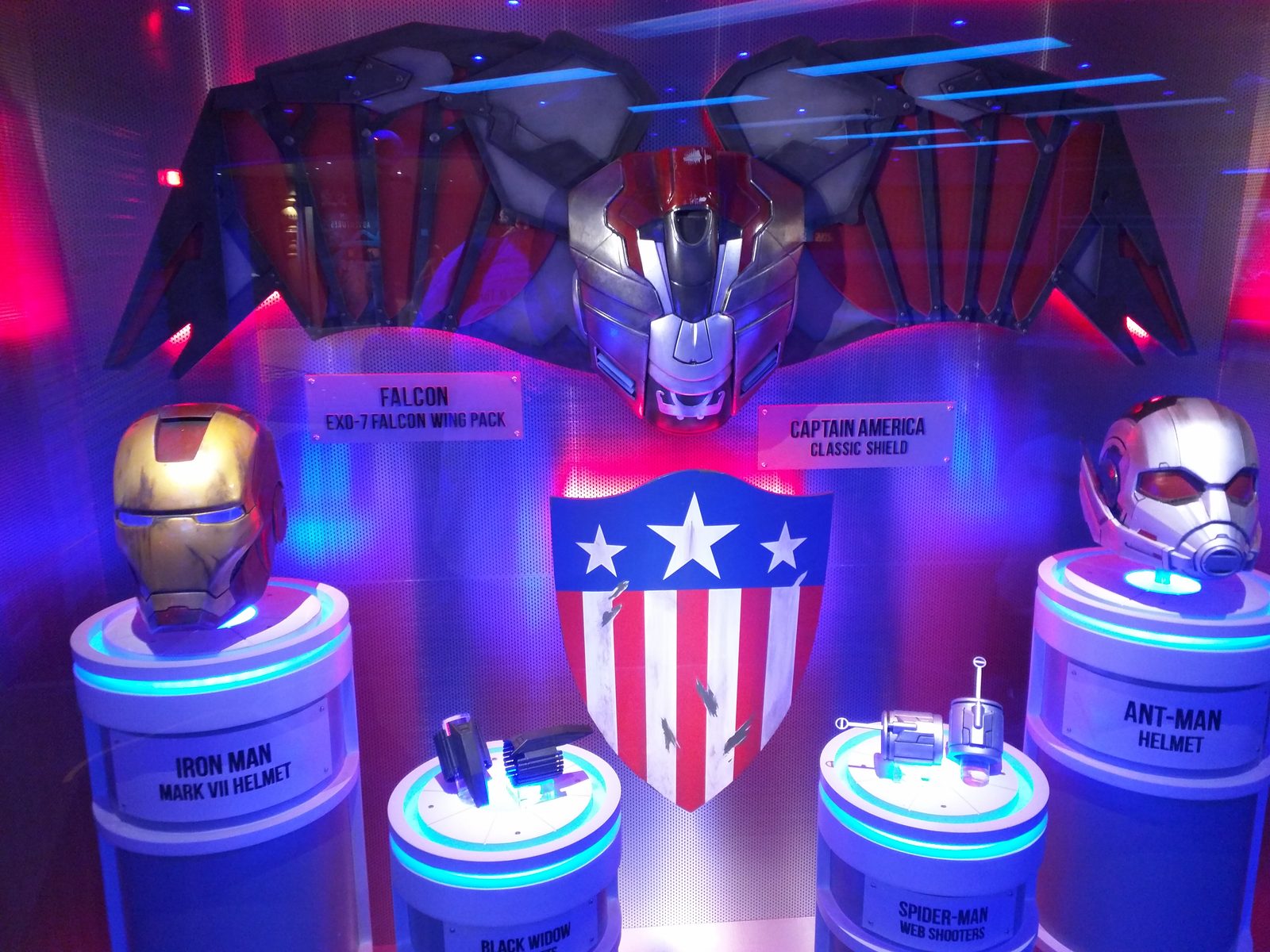 Marvel hero display on the Wonder