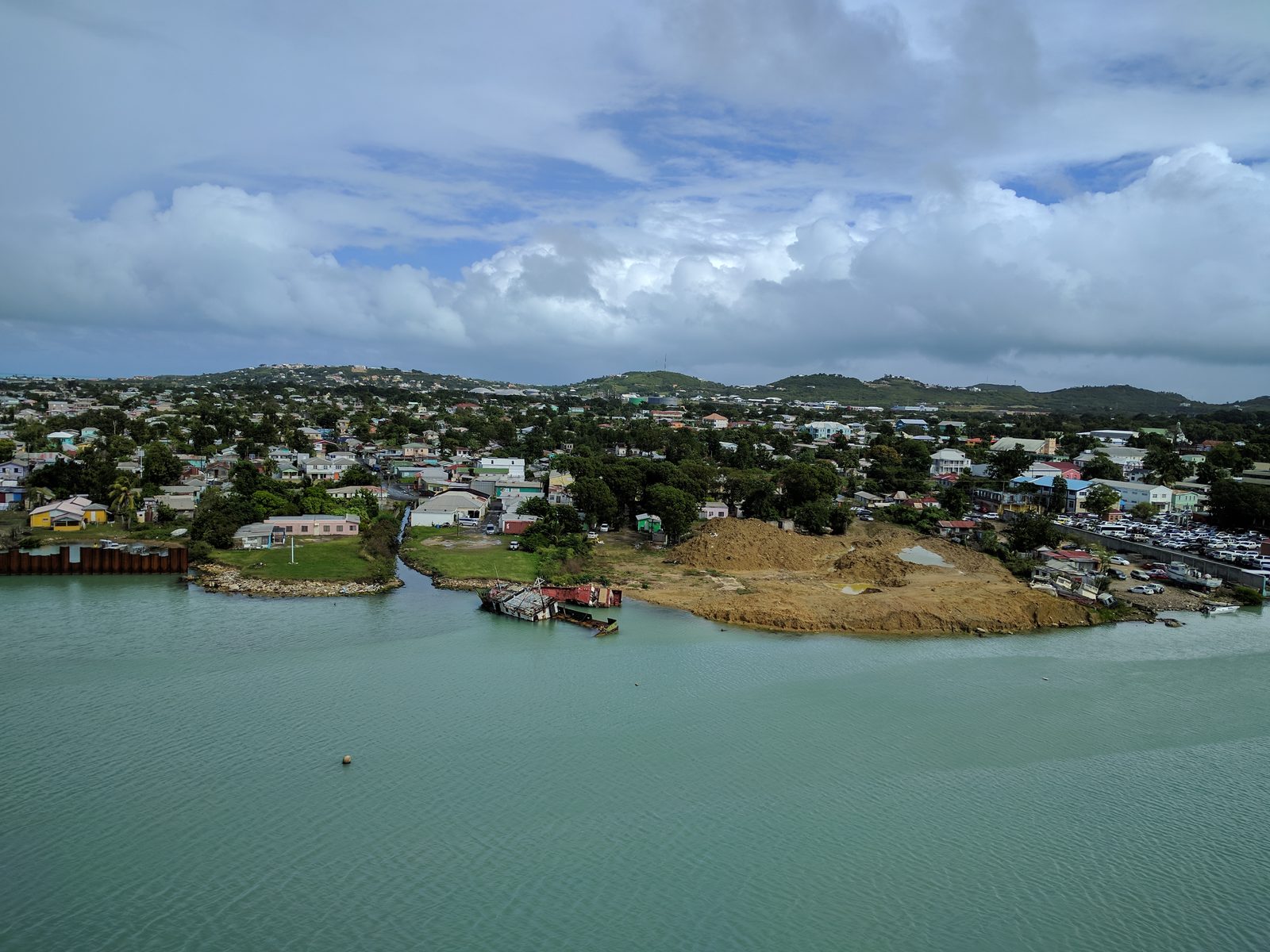 Coming into St. John's, Antigua on the Wonder