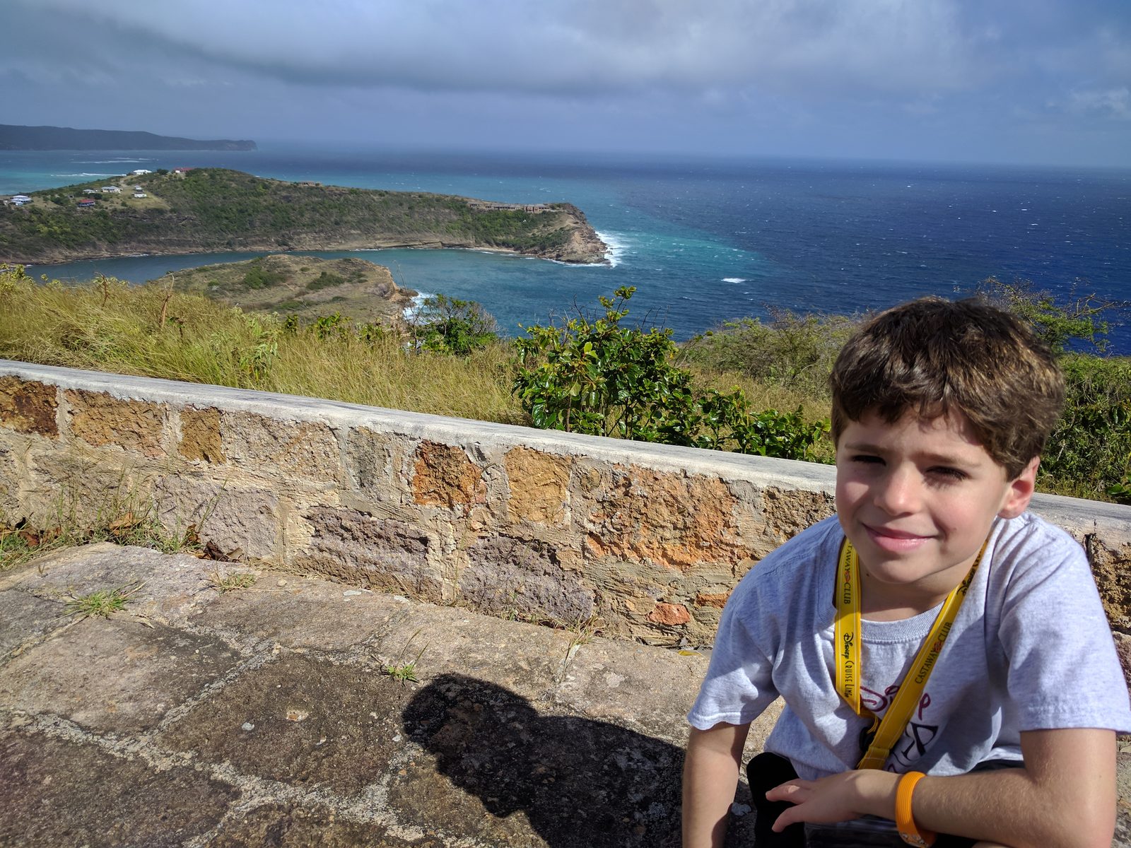 Thomas looking out over English Harbour