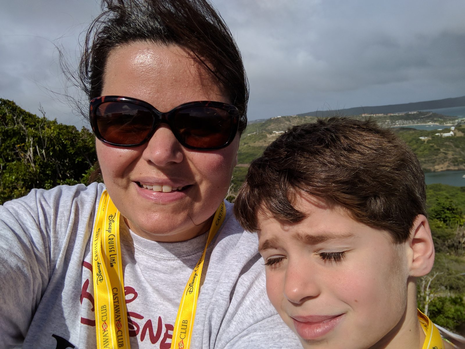 Kathy and Thomas at Shirley Heights