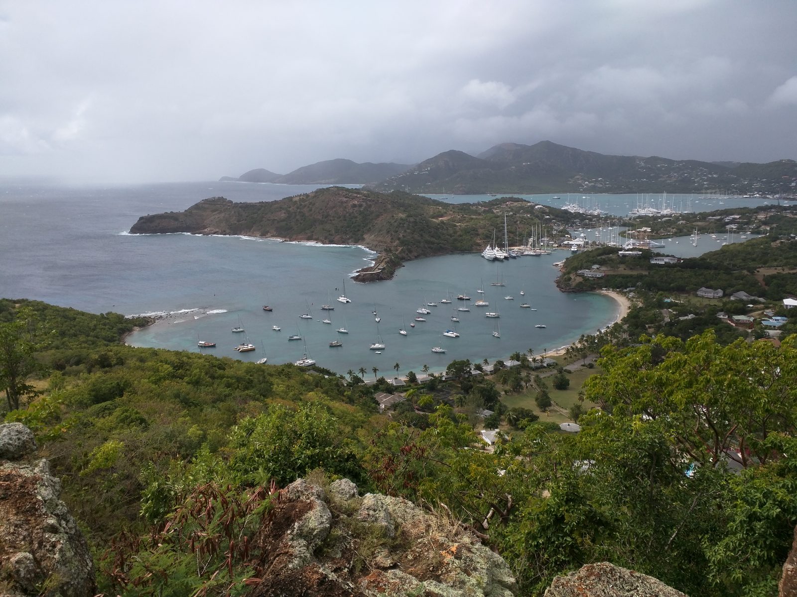 English and Falmouth Harbours from Shirley Heights