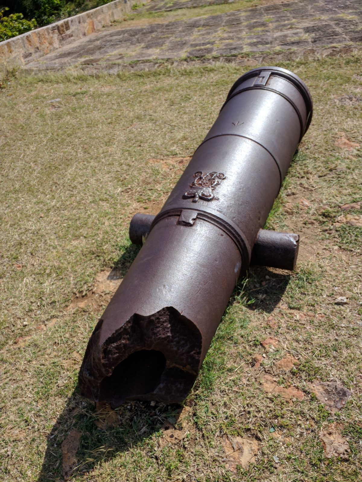 An old cannon at Shirley Heights