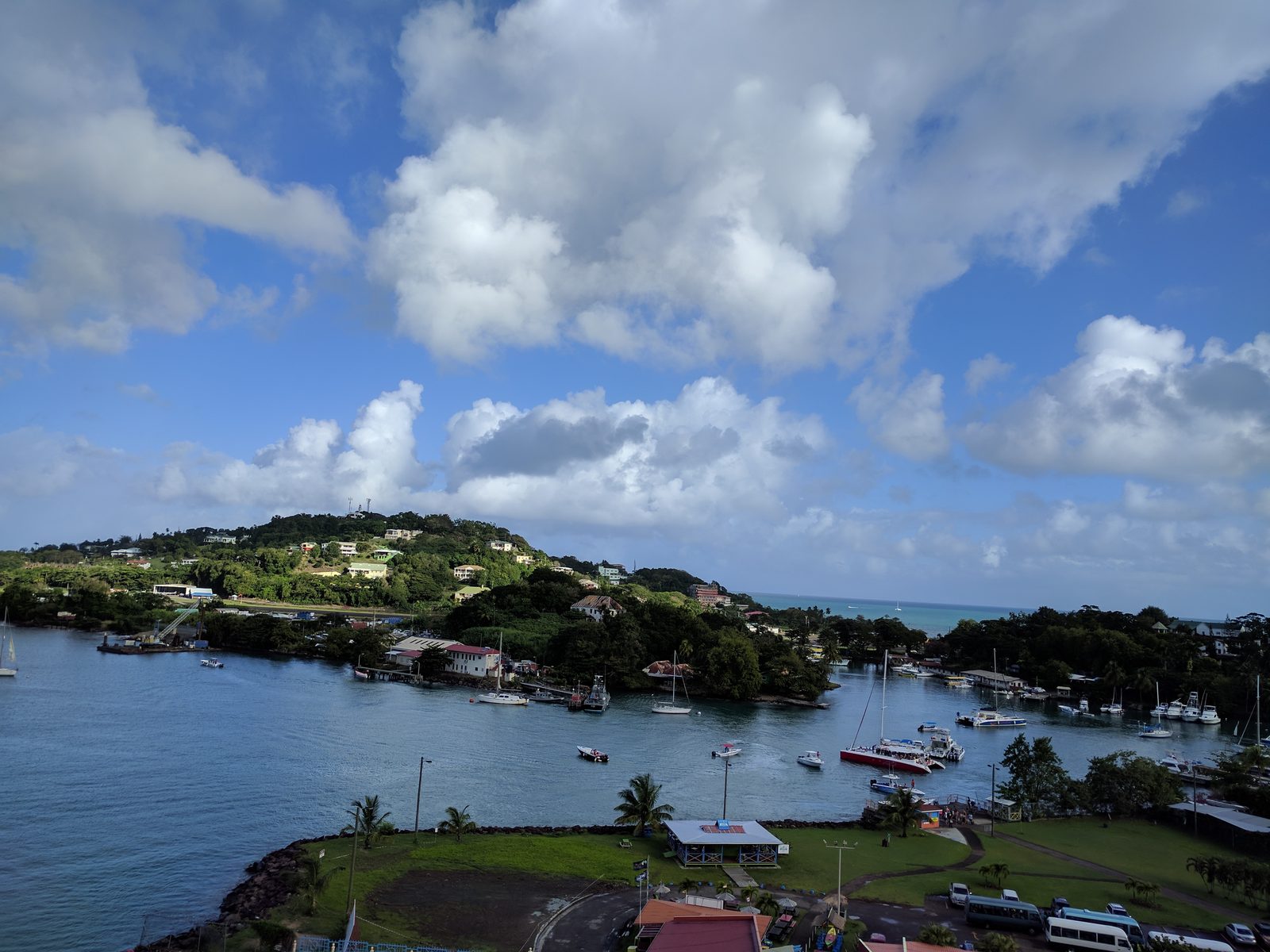 Morning view over Castries harbor