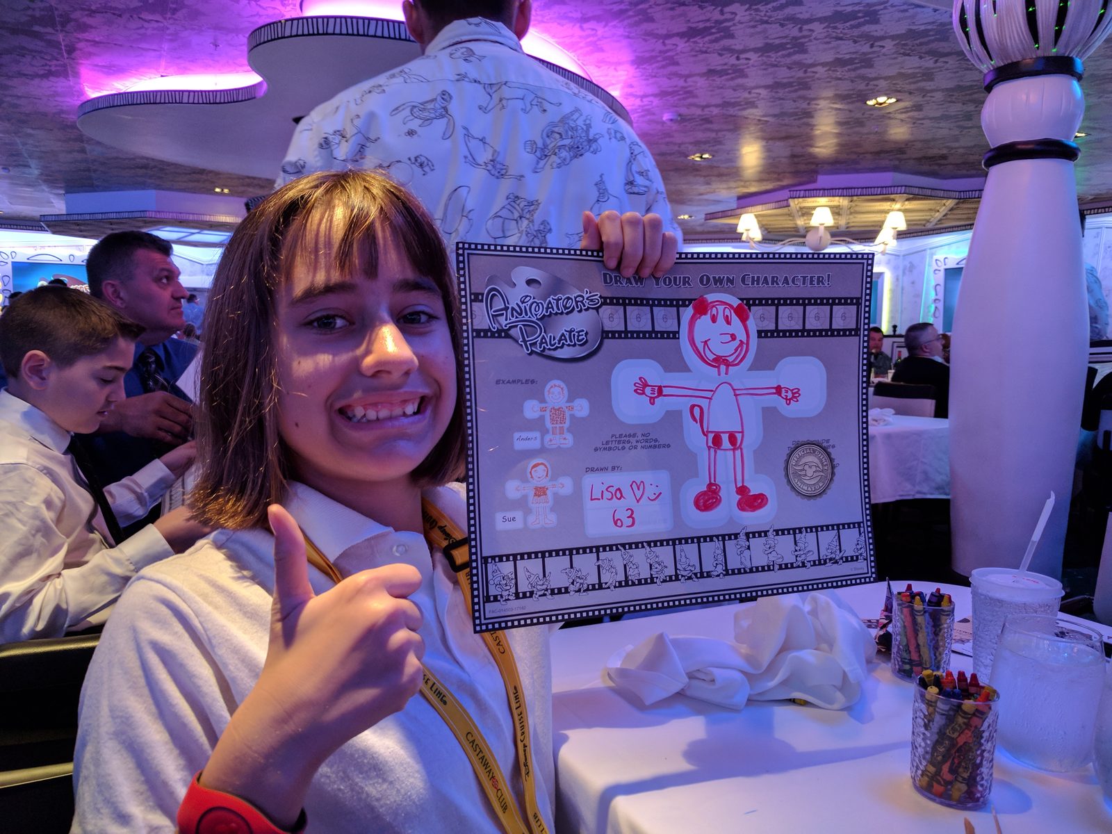 Lisa's drawing brought to life at Animator's Palate