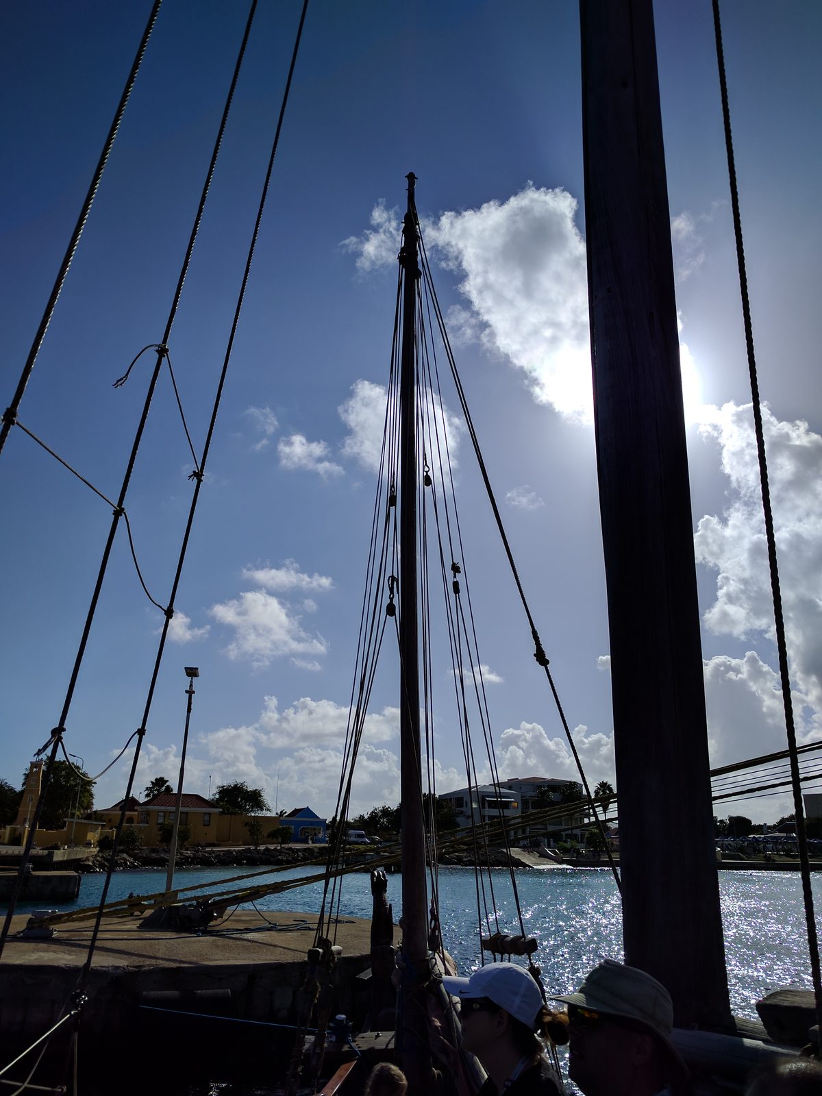 Under the sails on the Samur, Bonaire