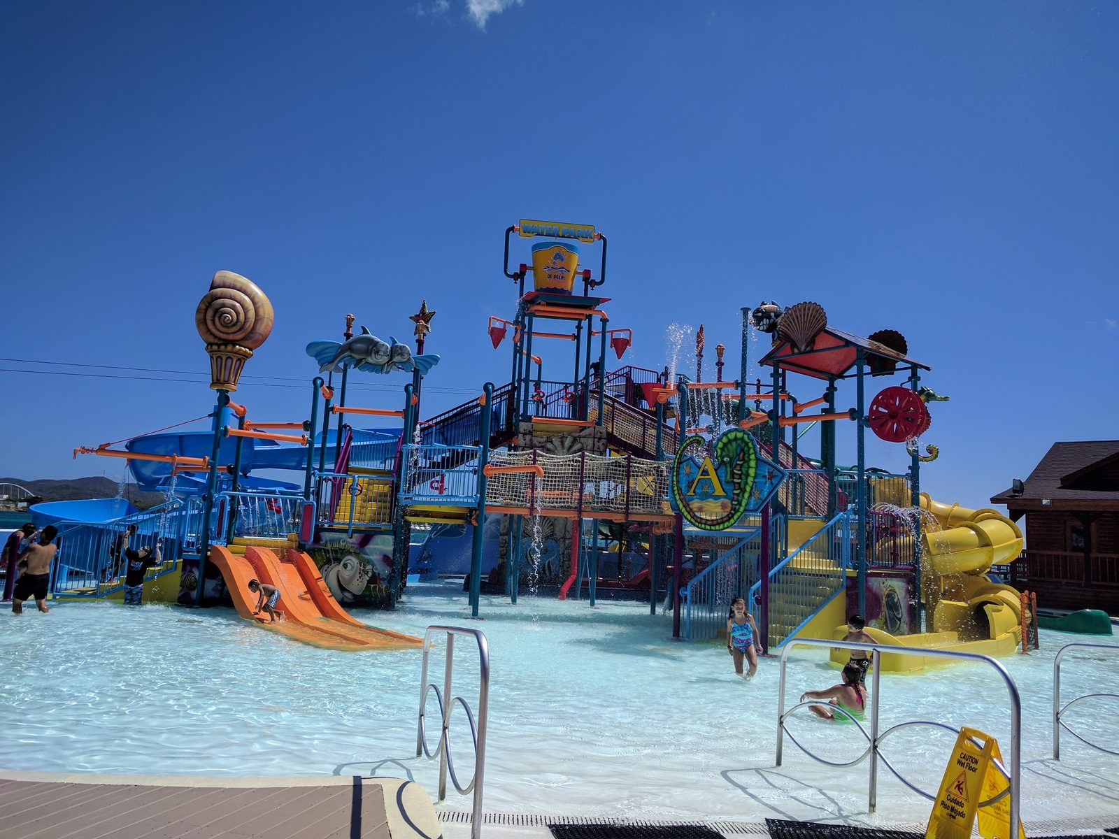 The water slides at De Palm Island