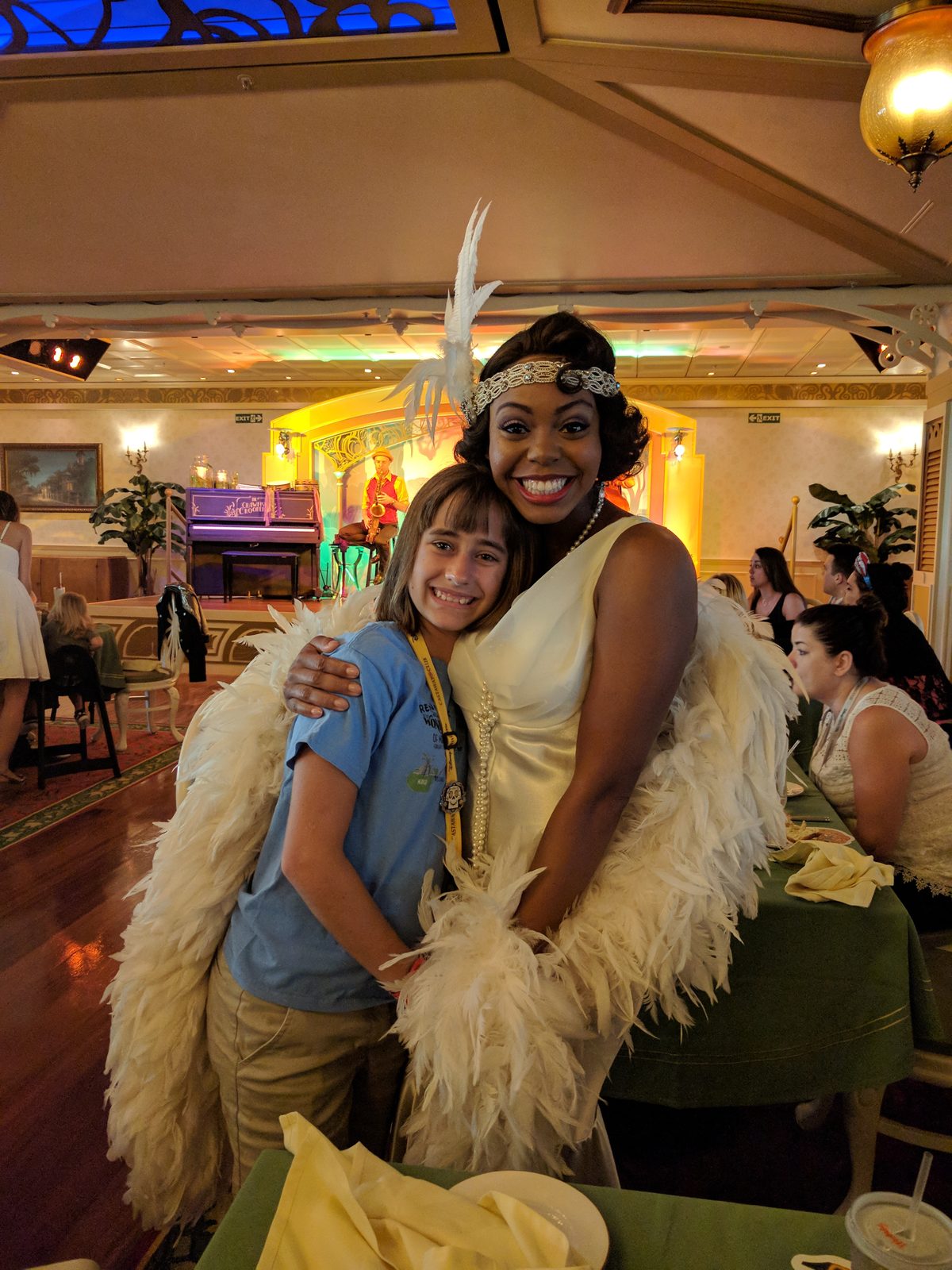 Coco night dancers visit our table