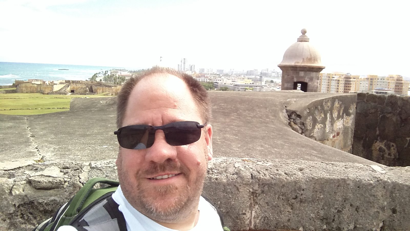 Me atop the Castillo walls