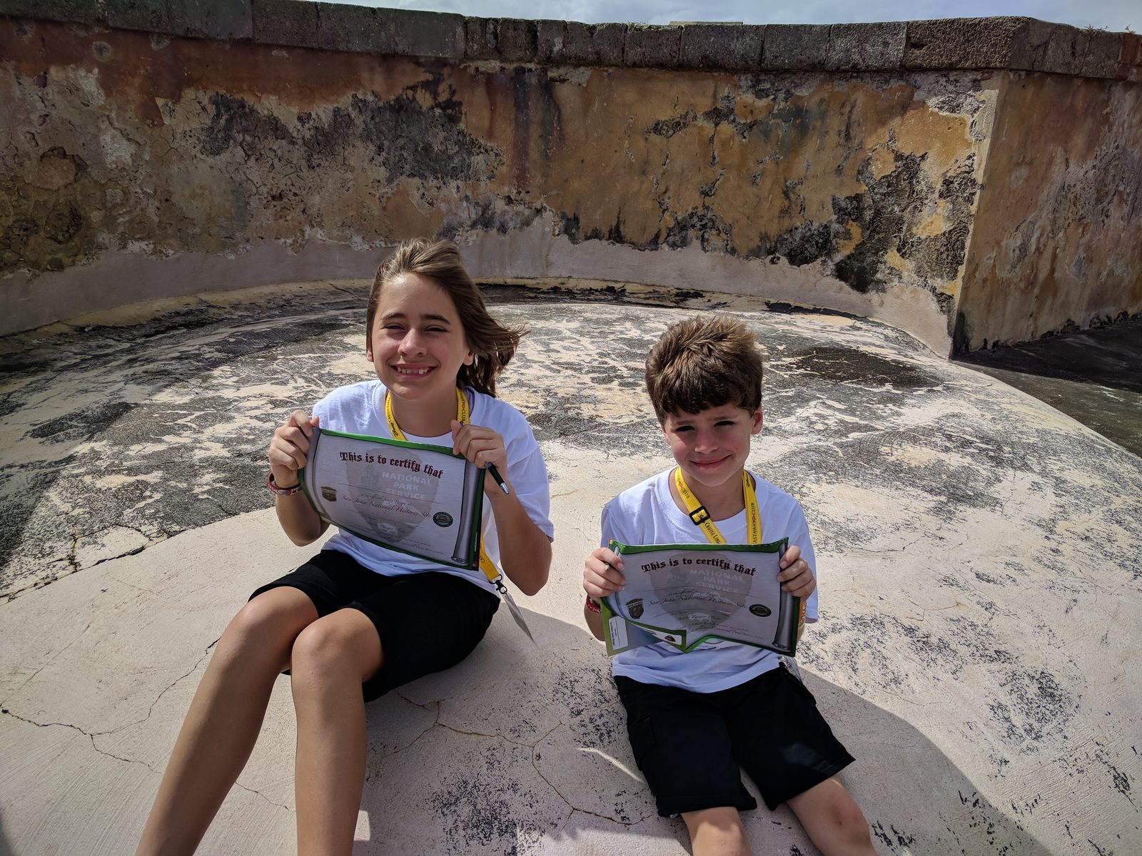 Lisa and Thomas with their ranger booklets