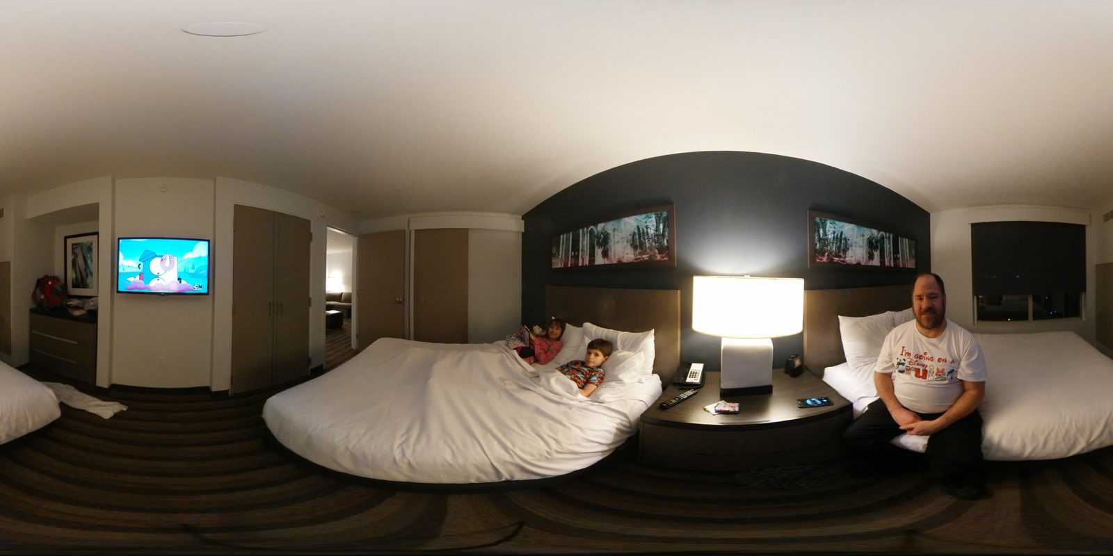 Our hotel room before the cruise the next day