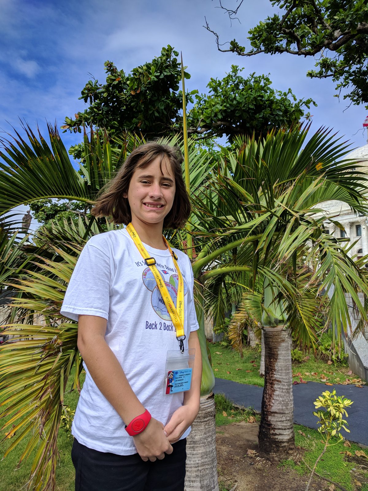 Lisa by the palms in Old San Juan