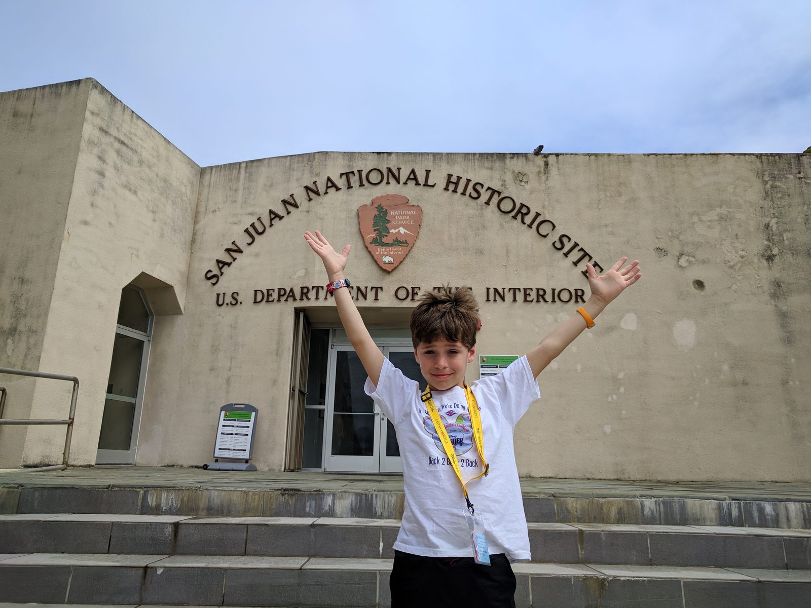 Thomas at the San Juan National Historic Site