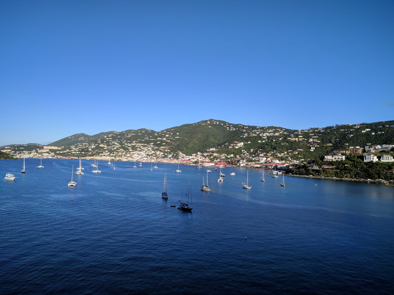 St. Thomas harbor from the Wonder