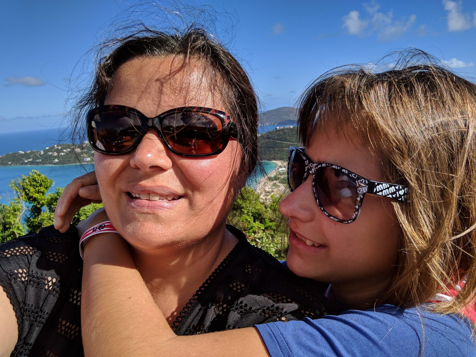 Kathy and Lisa at the Drake's Seat overlook