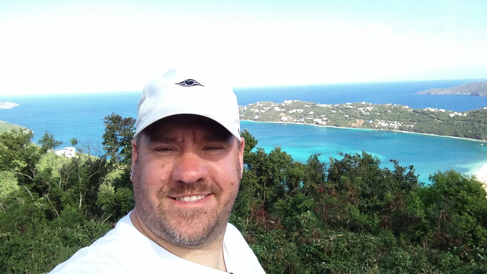 Me at Drake's Seat above Magens Bay