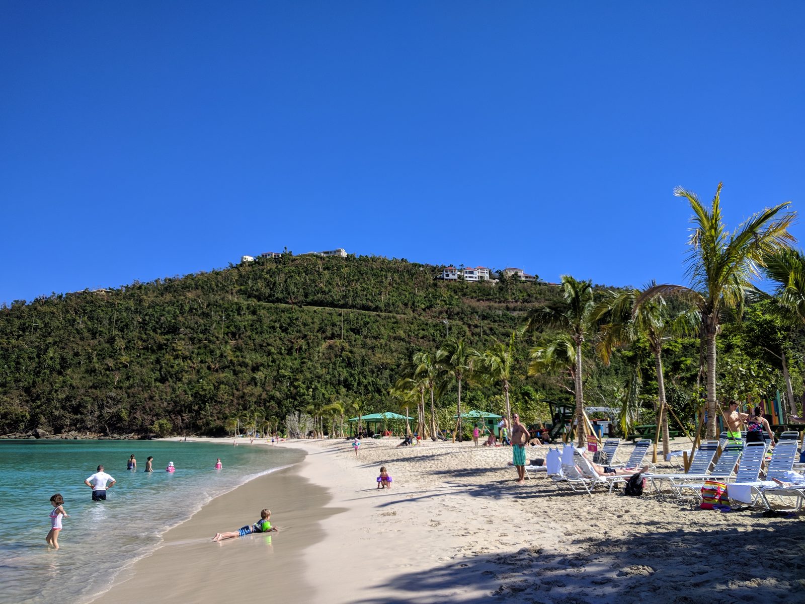 The beach at Magens Bay