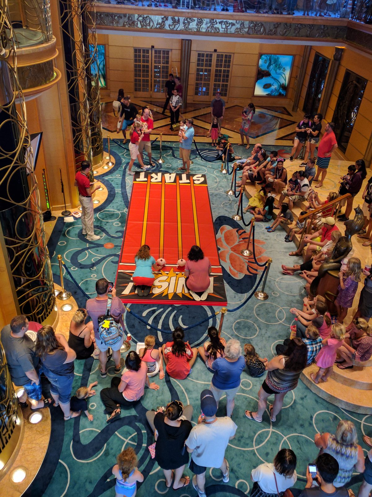 Watching Jack-Jack's diaper dash from the atrium railings